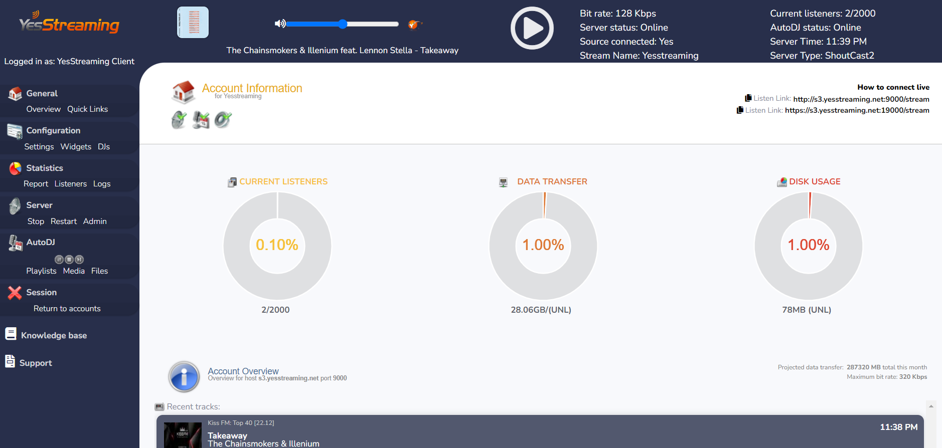 Shoutcast Hosting