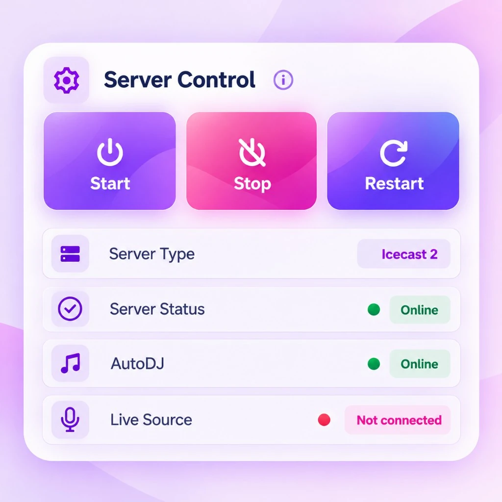 Centova Server Control panel
