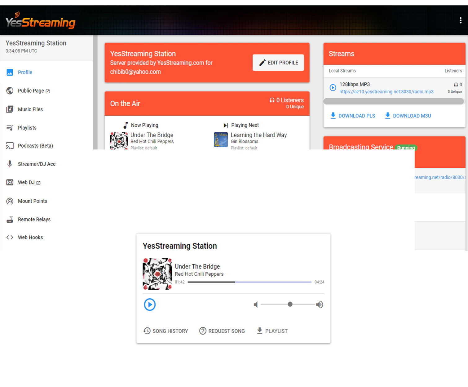 <p><strong>Azuracast BETA <strong>Internet Audio Server</strong></strong></p>